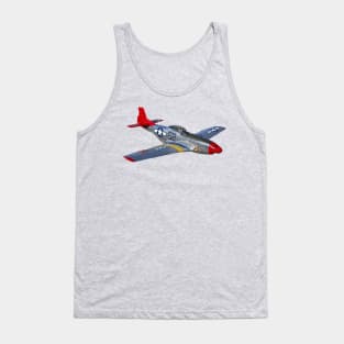 P-51 Mustang Red Tail Tank Top